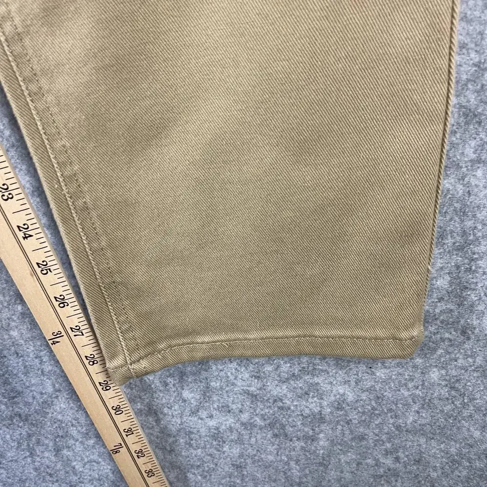 Levis 541 Athletic Taper Jeans Mens 40x30 Beige Stretch White‎ Tab 5 Pocket NEW